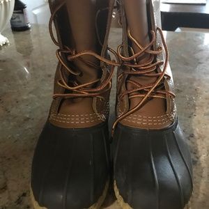 LL Bean Duck Boots size 8
